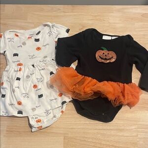 Halloween Bundle Pumpkin Tutu  12 Months